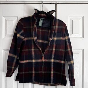 Lauren Ralph Lauren Plaid Lambswool Jacket Petite Small